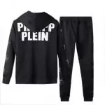 survetements ensemble jogging philipp plein noir hoodie plein zipper